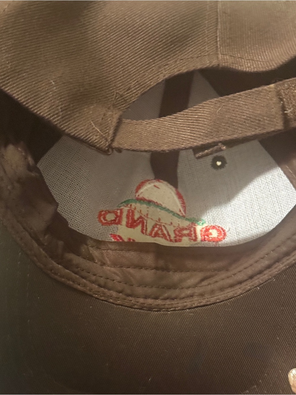 Brown Embroidered Baseball Cap - Picture 2 of 2